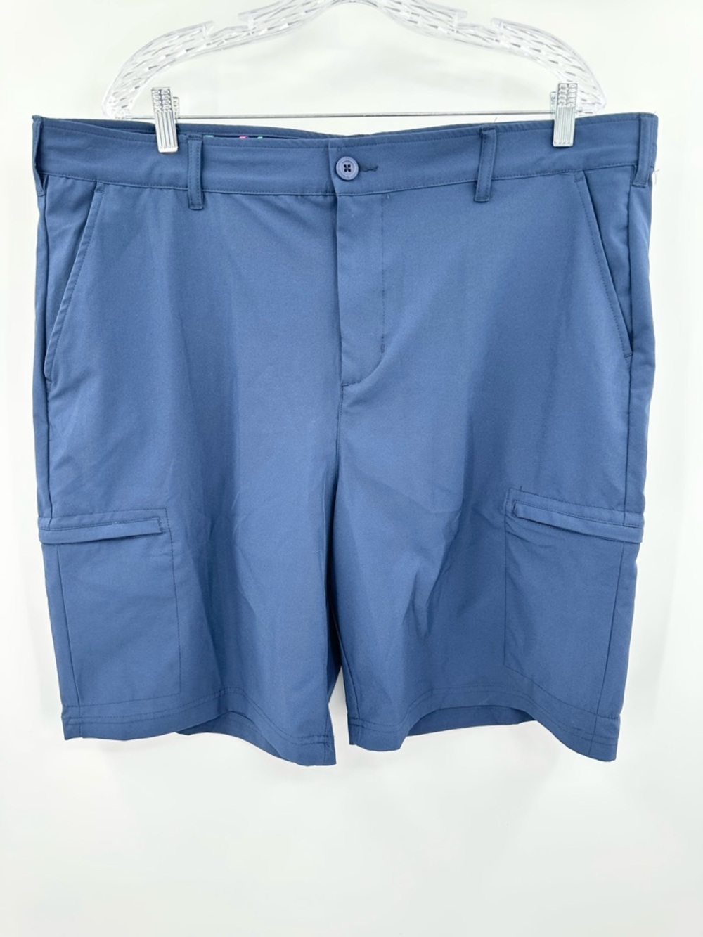 Birdie Bound Men's Blue‎ Cargo Athletic Golf Shorts Size 40